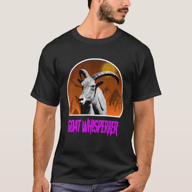 Camiseta Vintage Retro Farmer The Goat Whisperer 2 (Frente)