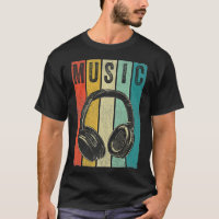 Vintage Retro Fones de ouvido DJ Produtor Eletrôni