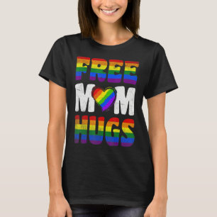 Camiseta Vintage Retro Free Mãe Abraça Rainbow Lgbtq Lgbt I