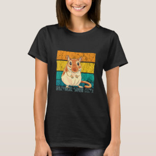 Camiseta Vintage Retro Gerbil Proprietário do Deserto Rat R