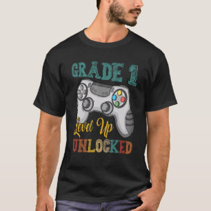 Camiseta Vintage Retro Grau 1 Nível Superior do Jogo Desblo
