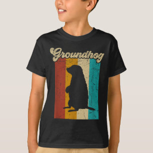Camiseta Vintage Retro Groundhog Para Dia do Groundhog Home