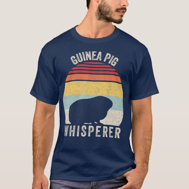 Camiseta Vintage Retro Guiné Pig Whisperer (Frente)