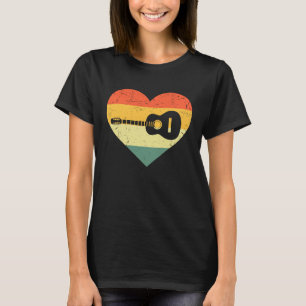 Camiseta Vintage Retro Guitarrista Guitarra Para Homens Mul