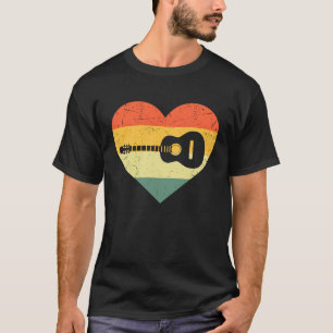 Camiseta Vintage Retro Guitarrista Guitarra Para Homens Mul