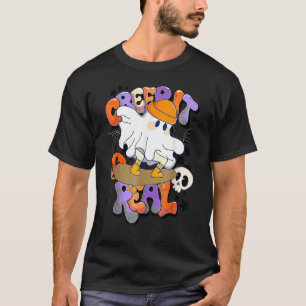 Camiseta Vintage Retro Halloween Deixe assustador Fantasma