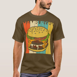 Camiseta Vintage Retro Hamburger