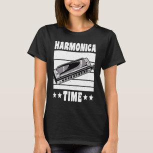 Camiseta Vintage Retro Harmonica Time 1