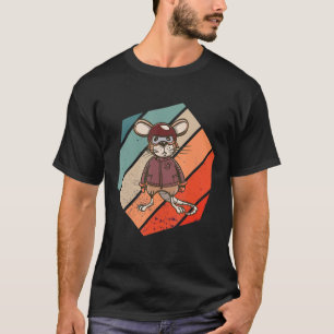 Camiseta Vintage Retro Hexa Piloto Rat Owner Rodent Rat Lov