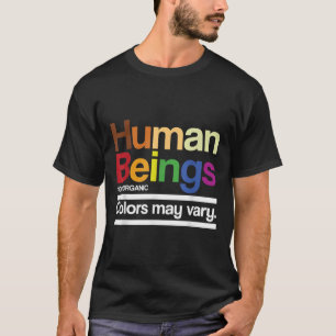 Camiseta Vintage Retro Human Being 100% Colors Organic May