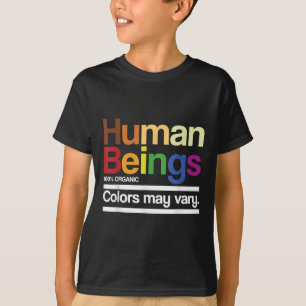 Camiseta Vintage Retro Human Being 100% Colors Organic May