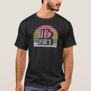 Camiseta Vintage Retro I Love The anos 80 90's Costume P