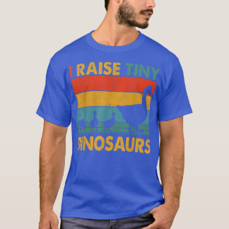 Camiseta Vintage Retro I Raise Tiny Dinosaurs Funny Goose F