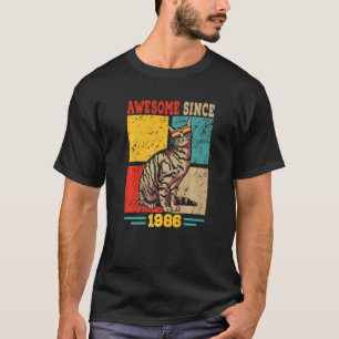 Camiseta Vintage Retro Incrível Desde 1986 36º Aniversário