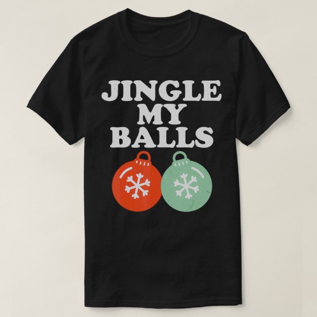 Camiseta Vintage Retro Jingle Minhas Bolas Natal Holanda (Frente do Design)