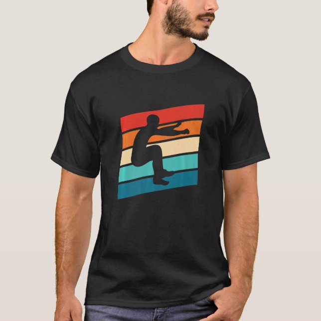 Camiseta Vintage Retro Long Jump Long Jump 1 (Frente)