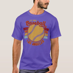 Camiseta Vintage Retro Los Angeles Baseball Est 1883 Baseba