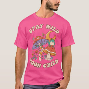 Camiseta Vintage Retro Mantenha-Se Selvagem Sapo Da Lua Cog