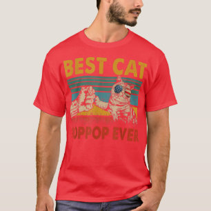Camiseta Vintage Retro Melhor Cat PopPop Eternamente Engraç