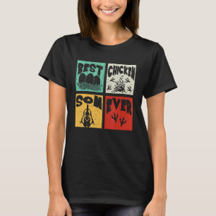 Camiseta Vintage Retro Melhor Filho Frango Já Família de F