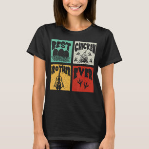 Camiseta Vintage Retro Melhor Irmão De Frango Alguma Vez Fa