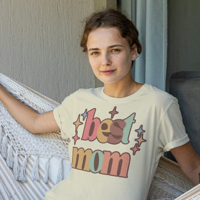 Camiseta Vintage Retro Melhor Mãe (Criador carregado)