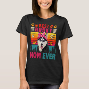 Camiseta Vintage Retro Melhor Rouco Mamãe Cão Cachorro Cach