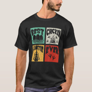 Camiseta Vintage Retro Melhor Tia De Frango Alguma Vez Farm