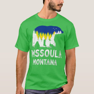 Camiseta Vintage Retro Missouri la Montana Grizzly Bear MT