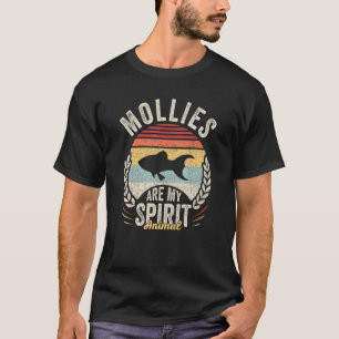 Camiseta Vintage Retro Mollies É Meu Espírito Animal Molly