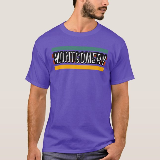 Camiseta Vintage Retro Montgomery (Frente)