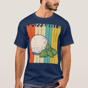 Camiseta Vintage Retro Mozzarella Queijo