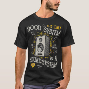 Camiseta Vintage Retro Music O Único Sistema Bom É Uma So