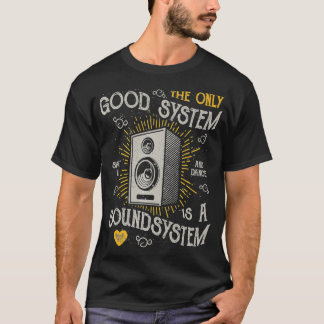 Camiseta Vintage Retro Music O Único Sistema Bom É Uma Sou