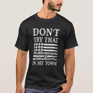 Camiseta Vintage Retro Não Tente Isso Na Minha Americana