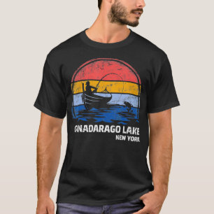 Camiseta Vintage Retro New York Canadarago Lake Fish Summer