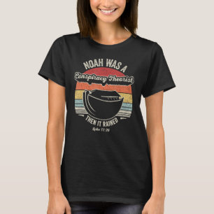Camiseta Vintage Retro Noah Era Teórico Da Conspiração.