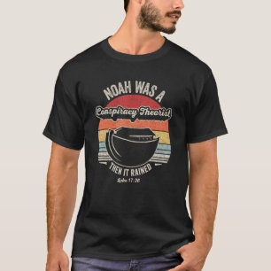 Camiseta Vintage Retro Noah Era Teórico Da Conspiração.
