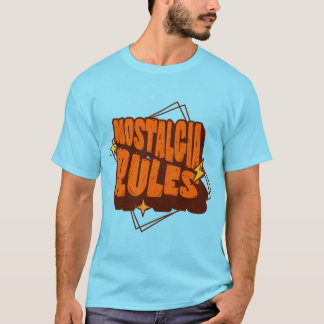 Camiseta Vintage Retro Nostalgia Rules T-shirt