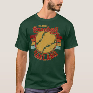 Camiseta Vintage Retro Oakland Baseball Est 1968 Baseball L
