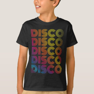 Camiseta Vintage Retro Old Sch do Partido Dançarino Disco d