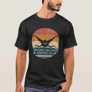 Camiseta Vintage Retro Orud Nadador Pai Nadador Silhouett