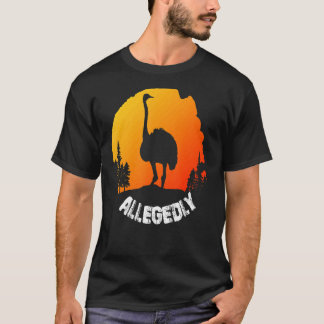 Camiseta Vintage Retro Ostrich Alegadamente 1