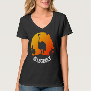 Camiseta Vintage Retro Ostrich Alegadamente 1
