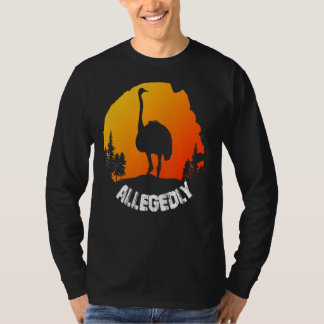 Camiseta Vintage Retro Ostrich Alegadamente 1