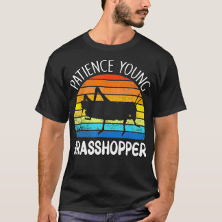 Camiseta Vintage Retro Paciência Jovem Gafanhoto
