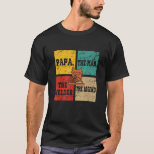 Camiseta Vintage Retro Papa Man Solder A Legenda Fami
