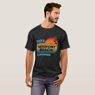 CAMISETA VINTAGE RETRO PERSONALIZADO NEWPORT BEACH CALIFÓRN