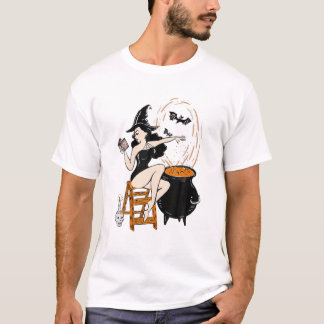 Camiseta Vintage Retro Pin Up Witeen Pinup Girl Ha