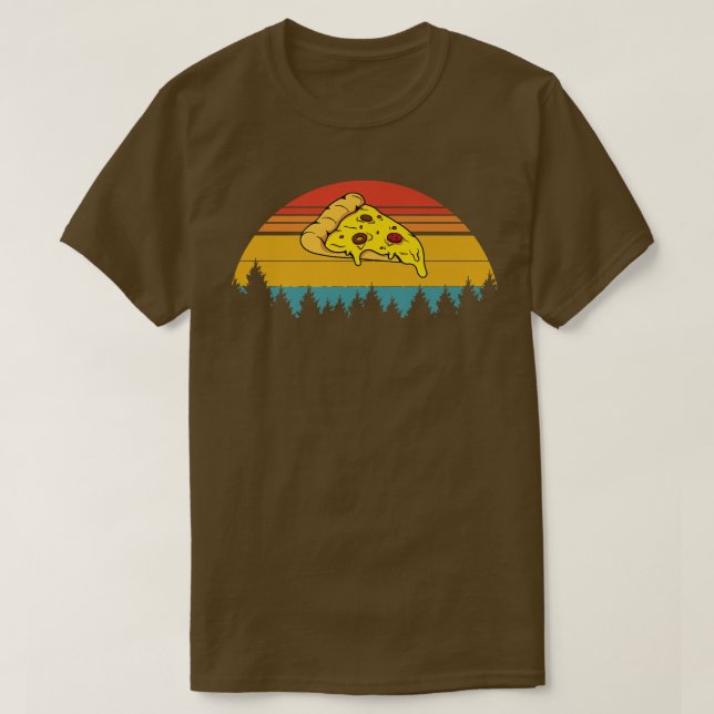 Camiseta Vintage Retro Pizza Premium5805 (Frente do Design)